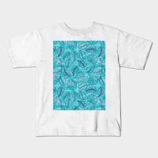 Leaf Line Art Kids T-Shirt